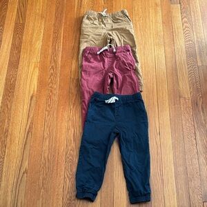 Garanimals Kids Joggers - Tan, Wine, and Blue Color
